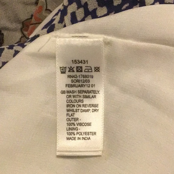 Monsoon midi floral print dress with ruffled skirt - Picture 7 of 7